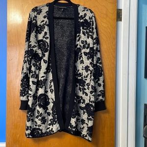 Lane Bryant Floral Duster Open Front 14/16